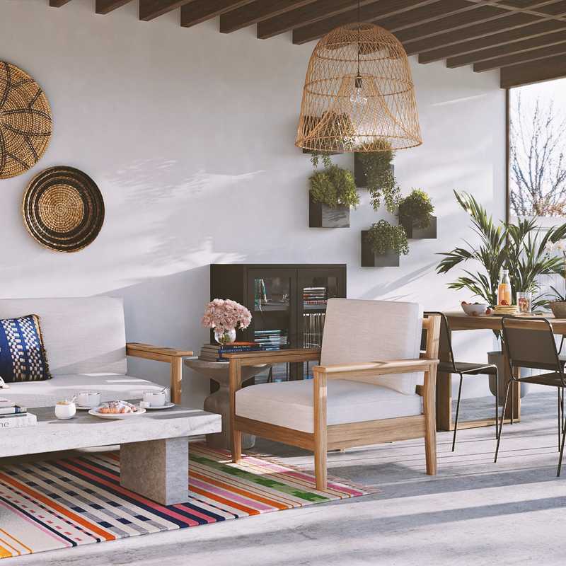 Modern, Bohemian, Midcentury Modern Outdoor Space Design by Havenly Interior Designer Carla