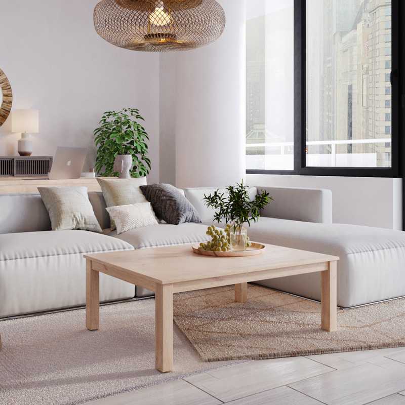 Minimal, Scandinavian Living Room Design by Havenly Interior Designer Michelle