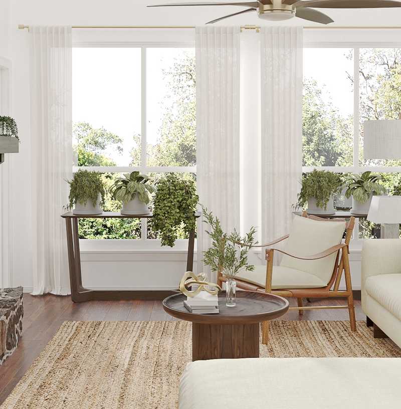 Midcentury Modern, Scandinavian Living Room Design by Havenly Interior Designer Carolina