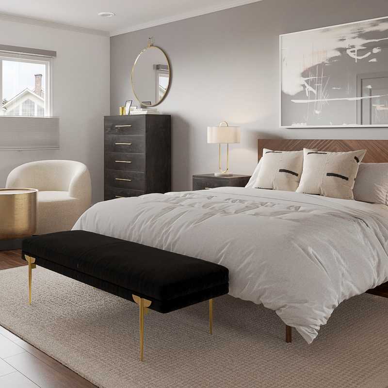 Modern, Scandinavian Bedroom Design by Havenly Interior Designer Maria